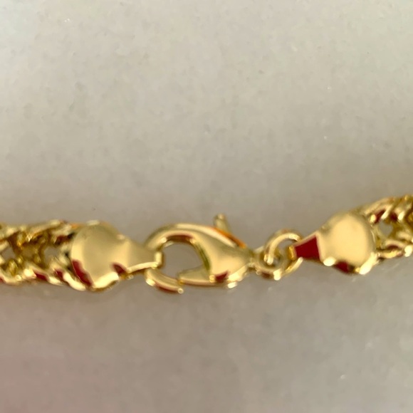 New 18k Rope Necklace Gold Plated Thick Braided Textured Chain 17โ Inches GIFT - Picture 11 of 12